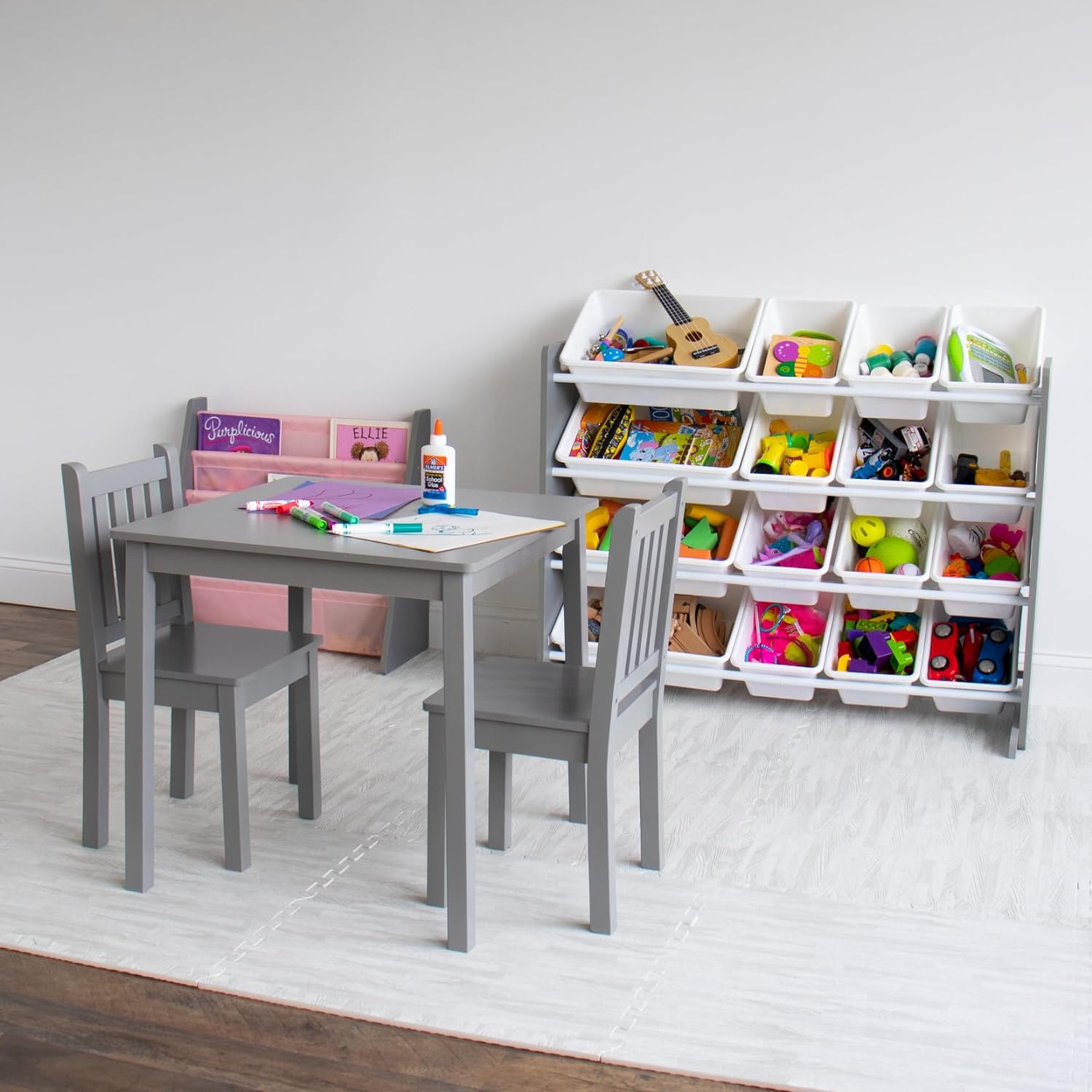 detska-masa-sas-stolcheta-komplekt-ot-darvo-za-uchene-_risuvane-igra-i-hranene-za-detska-staya-siv-TF6644-14 Детска Маса със Столчета, Комплект от Дърво, за Учене, Рисуване, Игра и Хранене, за Детска Стая, Сив - Image 14