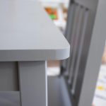 Детска Маса със Столчета, Комплект от Дърво, за Учене, Рисуване, Игра и Хранене, за Детска Стая, Сив - Image 16