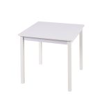 Детска Маса със Столчета, Комплект от Дърво,за Учене, Рисуване, Игра и Хранене, за Детска Стая, Бял - Image 5