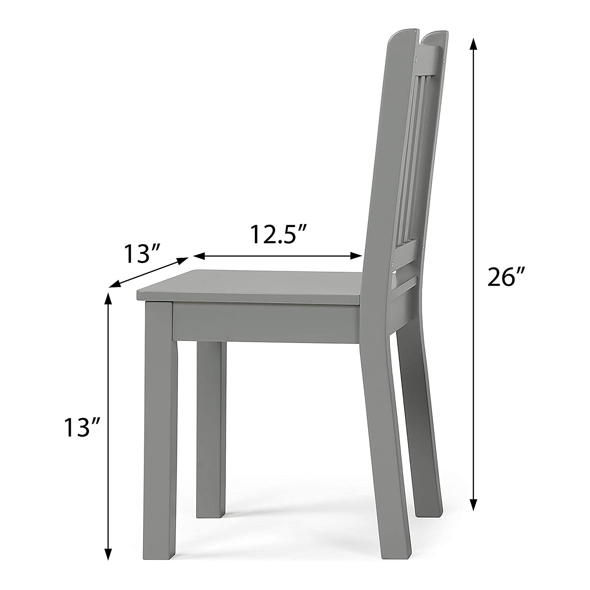 detska-masa-sas-stolcheta-komplekt-ot-darvo-za-uchene-risuvane-igra-i-hranene-za-detska-staya-siv-TF6644-4 Детска Маса със Столчета, Комплект от Дърво, за Учене, Рисуване, Игра и Хранене, за Детска Стая, Сив - Image 5