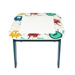 Детска Маса с 2 Столчета, Двустранна, за Рисуване и за Редене на Конструктори тип LEGO - Image 7