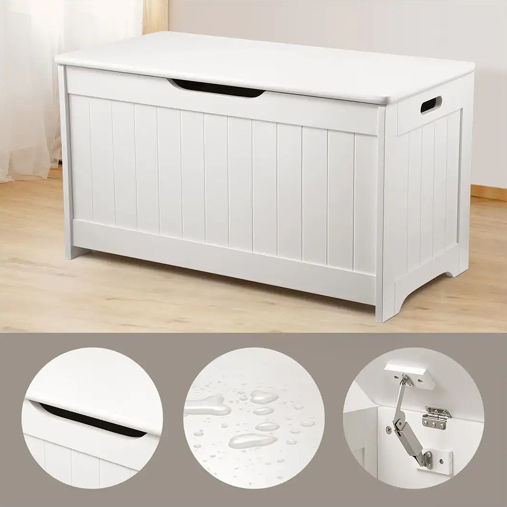 detska-rakla-za-igrachki-i-peyka-2-v-1-ginger-home-darvena-jwtr-3086-white-10 Детска Ракла за Играчки и Пейка 2 в 1 GINGER HOME Дървена JWTR-3086 WHITE - Image 11