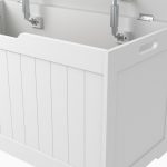 Детска Ракла за Играчки и Пейка 2 в 1 GINGER HOME Дървена JWTR-3086 WHITE - Image 6