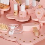 Детска Тоалетка GINGER HOME с Огледало и Аксесоари, Принцеска, Розова, Дървена - Image 4