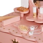 Детска Тоалетка GINGER HOME с Огледало и Аксесоари, Принцеска, Розова, Дървена - Image 5