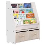 Детски Дървен Органайзер 2 в 1, Етажерка за Книжки и Кутии за Съхранение на Играчки - Image 10