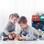 Детски Органайзер за Играчки, Eетажерка, Секция, с 9 Текстилни Кутии за Съхранение - MONSTER - Image 10