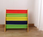 Детска Етажерка за Книги и Играчки, Органайзер за Съхранение, Библиотека - COLORS - Image 15