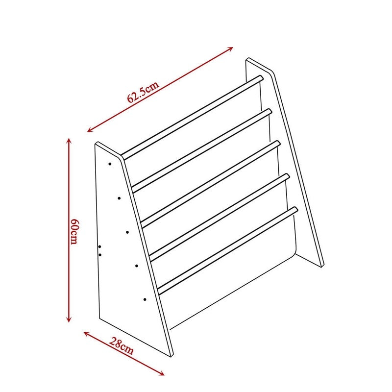 detski-organayzer-za-knizhki-igrachki-etazherka-JWTR-3029-C-8 Детска Етажерка за Книги и Играчки, Органайзер за Съхранение, Библиотека - COLORS - Image 9