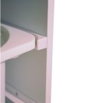 Детски Шкаф GINGER HOME, Етажерка за Играчки с 4 Кутии за Съхранение, Бял - Image 10