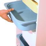 Детски Шкаф GINGER HOME, Етажерка за Играчки с 4 Кутии за Съхранение, Бял - Image 19