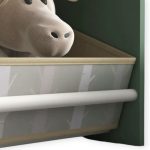 Детски Шкаф GINGER HOME, Етажерказа Играчки и Книжки  с Мече, Черна Дъска за Писане, Къщичка FOREST - Image 5