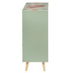 Детски Шкаф за Играчки и Дрехи GINGER HOME, Етажерка за Детска Стая с 2 чекмеджета, Мече, FOREST - Image 6