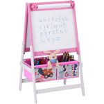 Детски Статив за Рисуване GINGER HOME 3 в 1 - Черна Дъска, Бяла Дъска, Хартиена Ролка, SUPER GIRL - Image 11