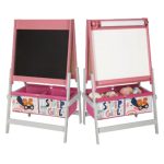 Детски Статив за Рисуване GINGER HOME 3 в 1 - Черна Дъска, Бяла Дъска, Хартиена Ролка, SUPER GIRL - Image 5