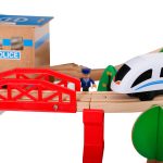 Детско Дървено Влакче GINGER HOME, 88 Части, Локомотив с Батерия, 3+ - Image 2