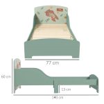 Детско Легло GINGER HOME, Защита от Падане, Дървено, Подматрачна Рамка 70х140 см, FOREST - Image 7