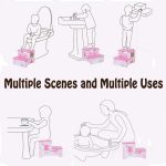 Детско Столче GINGER HOME, Дървено Стъпало на 2 Нива, Стълба за Детска Стая, розово, SUPER GIRL - Image 3