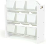 Етажерка за играчки GINGER HOME с 9 Кутии за Съхранение WHITE JWTR-3006 - Image 5