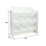 Етажерка за играчки GINGER HOME с 9 Кутии за Съхранение WHITE JWTR-3006 - Image 6