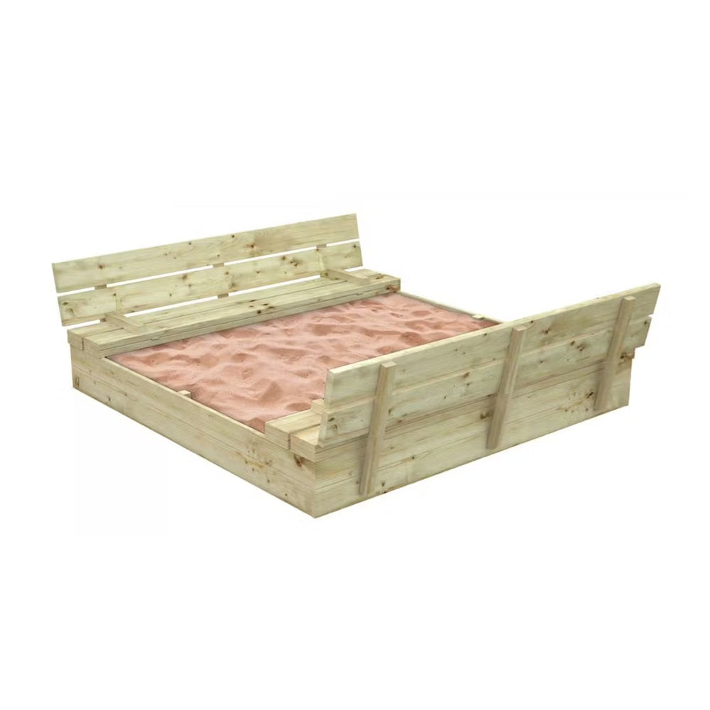 golqm-detski-pyasuchnik-s-peyki-i-sguvaem-kapak-ginger-home-157x157x21-durven-C1113-11 Голям Детски Пясъчник с Пейки и Сгъваем Капак GINGER HOME 157x157x21см, Дървен - Image 5