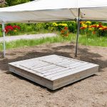 Голям Детски Пясъчник с Пейки и Сгъваем Капак GINGER HOME 157x157x21см, Дървен - Image 7