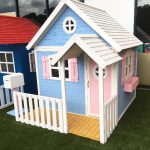 Голяма Дървена Детска Къща с Веранда GINGER HOME, 194x229x210 см, за Игри и Забавления на Открито - Image 11