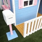 Голяма Дървена Детска Къща с Веранда GINGER HOME, 194x229x210 см, за Игри и Забавления на Открито - Image 13