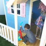 Голяма Дървена Детска Къща с Веранда GINGER HOME, 194x229x210 см, за Игри и Забавления на Открито - Image 14