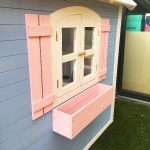 Голяма Дървена Детска Къща с Веранда GINGER HOME, 194x229x210 см, за Игри и Забавления на Открито - Image 15