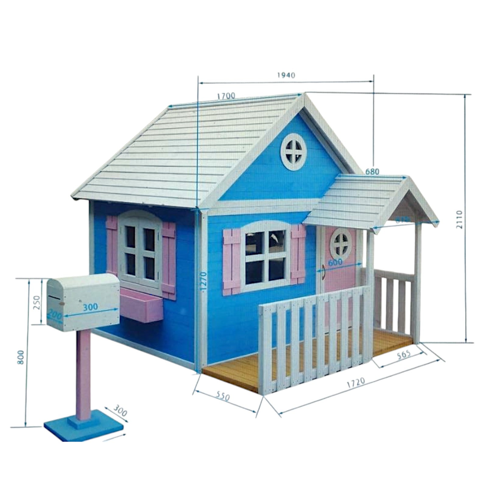 golqma-darvena-detska-kashta-s-veranda-ginger-home-194x229x210-sm-za-igri-i-zabavlenia-na-otkrito-C181-20 Голяма Дървена Детска Къща с Веранда GINGER HOME, 194x229x210 см, за Игри и Забавления на Открито - Image 21