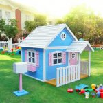 Голяма Дървена Детска Къща с Веранда GINGER HOME, 194x229x210 см, за Игри и Забавления на Открито - Image 8