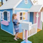 Голяма Дървена Детска Къща с Веранда GINGER HOME, 194x229x210 см, за Игри и Забавления на Открито - Image 9