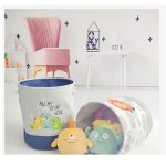 Кош за Играчки, Дрехи, Пране, Сгъваем, с Удобни Дръжки, за Детска Стая, Спалня, Дневна - Динозаври - Image 12