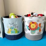 Кош за Играчки, Дрехи, Пране, Сгъваем, с Удобни Дръжки, за Детска Стая, Спалня, Дневна - Динозаври - Image 16