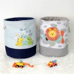 Кош за Играчки, Дрехи, Пране, Сгъваем, с Удобни Дръжки, за Детска стая, Спалня, Дневна - Лъвче - Image 10