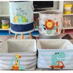 Кутия за Съхранение на Играчки, Дрехи, Козметика, Сгъваема, с Удобни Дръжки, за Детска стая, Спалня, Дневна - Динозавър - Image 19