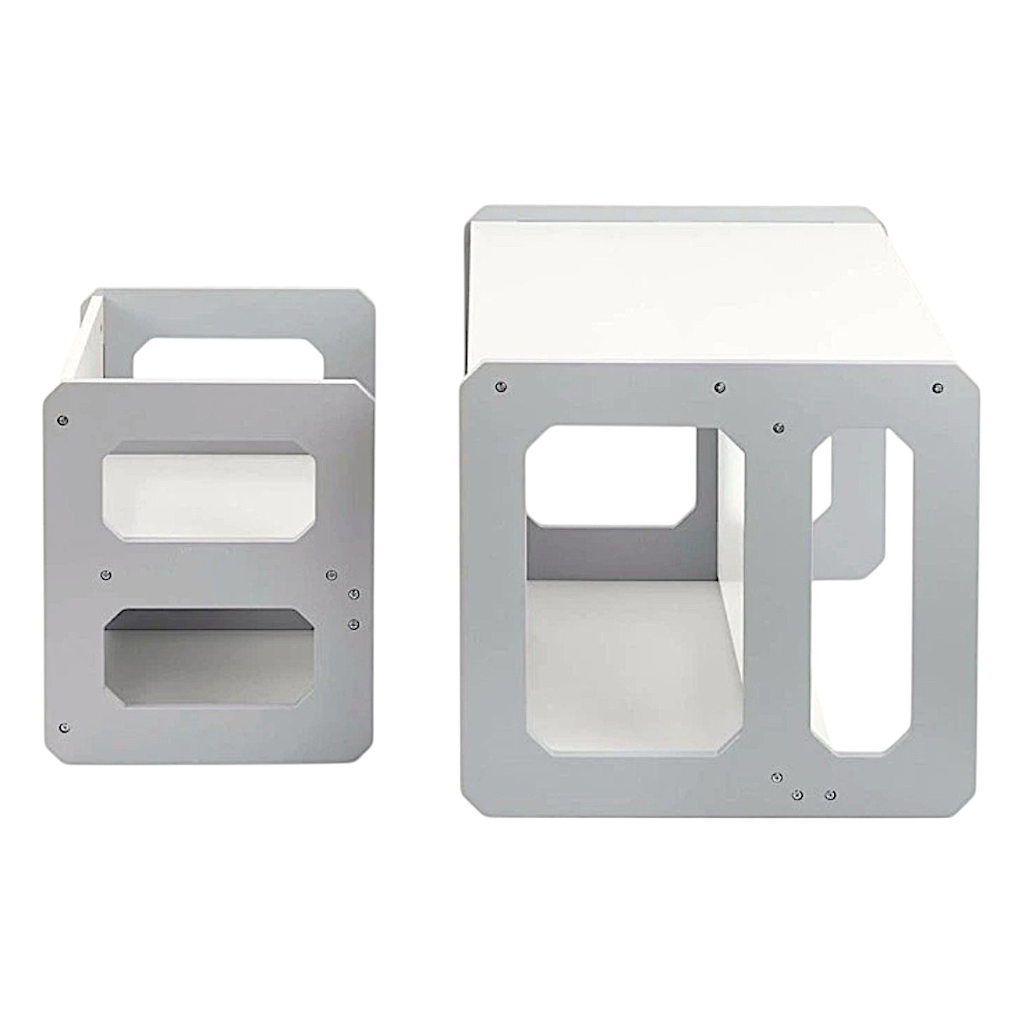 montesori-detska-masa-stolche-ginger-home-darven-komplekt-3v1-bqlo-sivo-TF6912-7 Монтесори Детска маса и Столче GINGER HOME, Дървен Комплект 3 в 1, бяло и сиво - Image 9