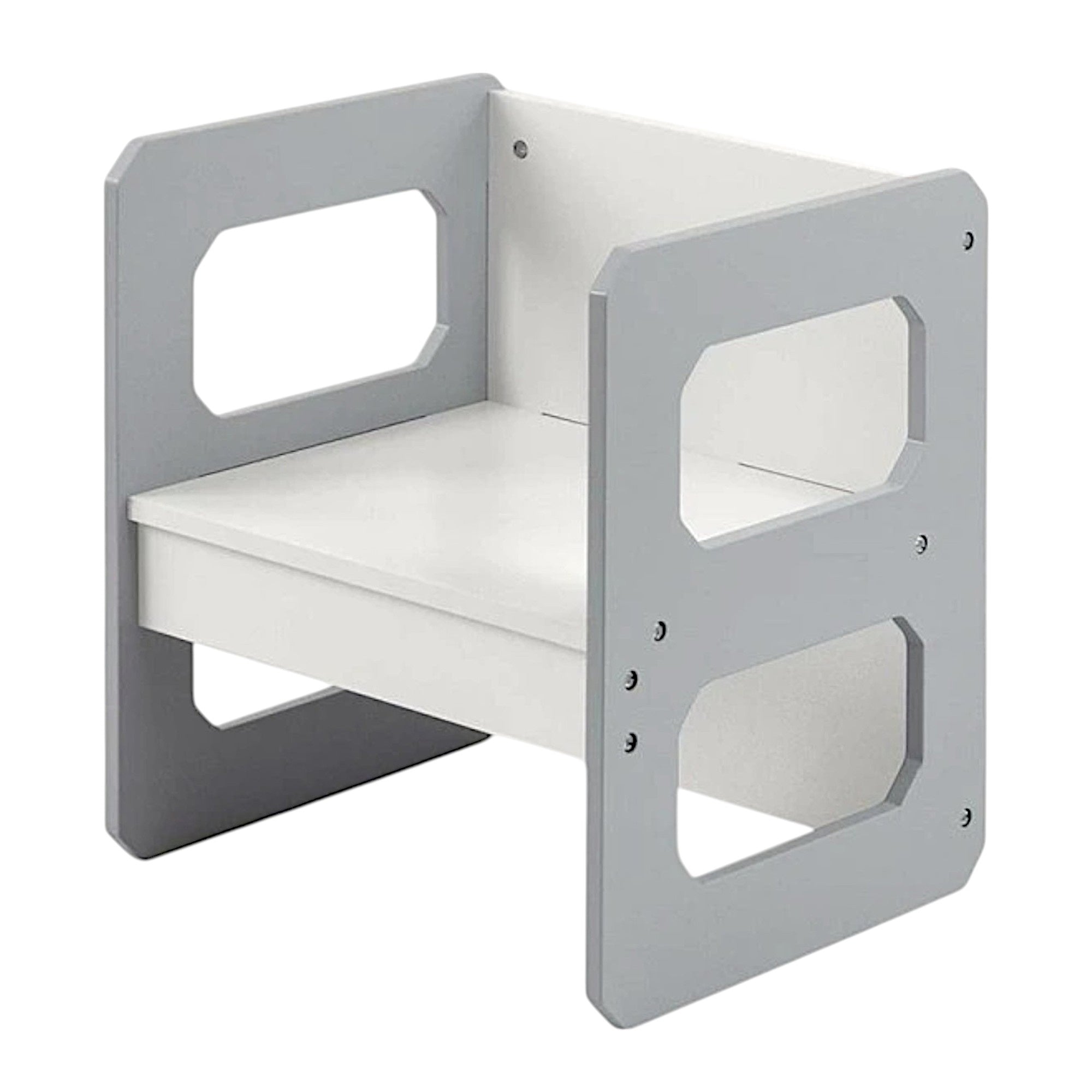 montesori-detska-masa-stolche-ginger-home-darven-komplekt-3v1-bqlo-sivo-TF6912-8 Монтесори Детска маса и Столче GINGER HOME, Дървен Комплект 3 в 1, бяло и сиво - Image 10