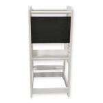 Монтесори Кула GINGER HOME, Образователно Столче с Черна Дъска и Регулируема Височина, Бяла, за Деца от 1-4 години - Image 14