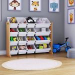 Органайзер за Детски Играчки GINGER HOME дърво и бяло JWTR-3278 - Image 16