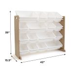 Органайзер за Детски Играчки GINGER HOME дърво и бяло JWTR-3278 - Image 17