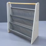 Преносима Детска Етажерка за Книги GINGER HOME, Обзавеждане за Детска Стая, Бяло, Сиво - Image 15
