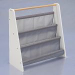 Преносима Детска Етажерка за Книги GINGER HOME, Обзавеждане за Детска Стая, Бяло, Сиво - Image 16