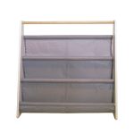 Преносима Детска Етажерка за Книги GINGER HOME, Обзавеждане за Детска Стая, Бяло, Сиво - Image 18