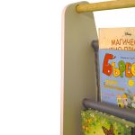 Преносима Детска Етажерка за Книги GINGER HOME, Обзавеждане за Детска Стая, Бяло, Сиво - Image 8