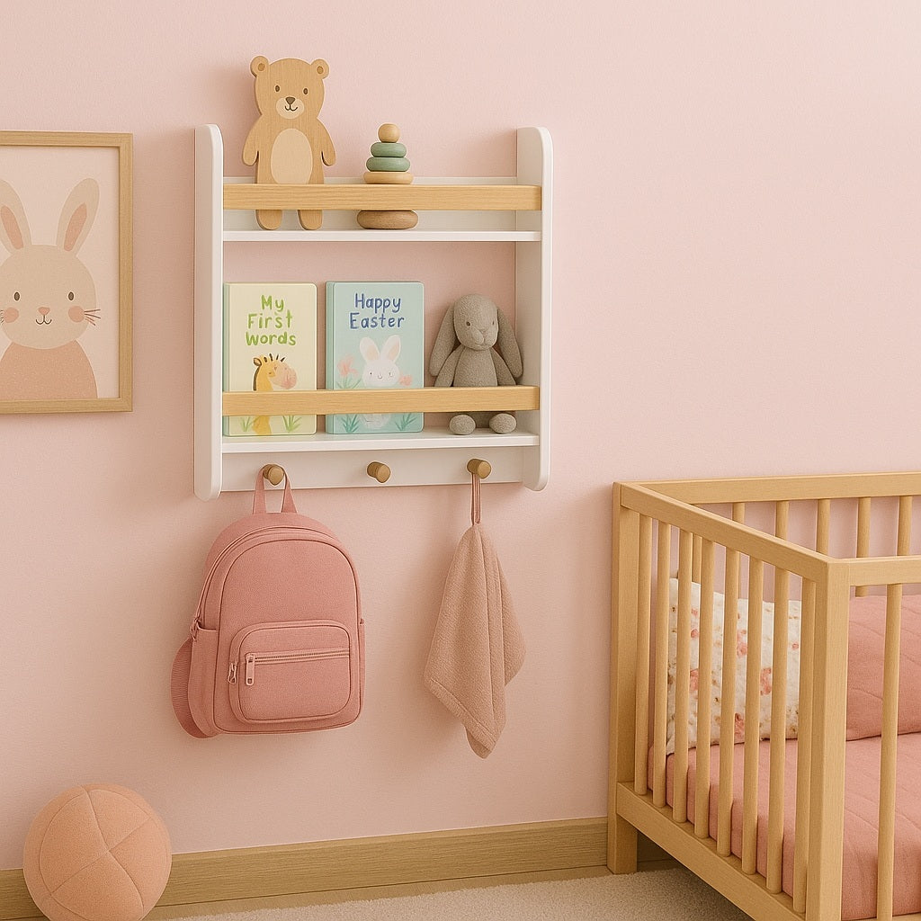 stenna-detska-etazherka-ginger-home-biala-s-raftove-i-zakachalki-TF6931-12_29616518-1dfe-40b3-b702-dbe5e669380d Стенна Детска Етажерка GINGER HOME – Бяла, с Рафтове и Закачалки - Image 13