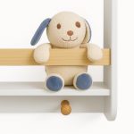 Стенна Детска Етажерка GINGER HOME – Бяла, с Рафтове и Закачалки - Image 6