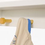 Стенна Детска Етажерка GINGER HOME – Бяла, с Рафтове и Закачалки - Image 9