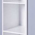 Въртяща се на 360 Градуса Секция ROCKET с Рафтове на 4 нива, Дървена - за Съхранение на Книги  и Играчки WHITE/GRAY - Image 10